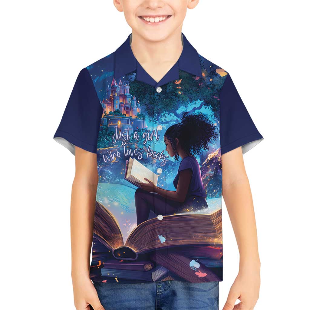 Black Girls Book Lovers Family Matching Tank Maxi Dress and Hawaiian Shirt Just A Girl Who Loves Books