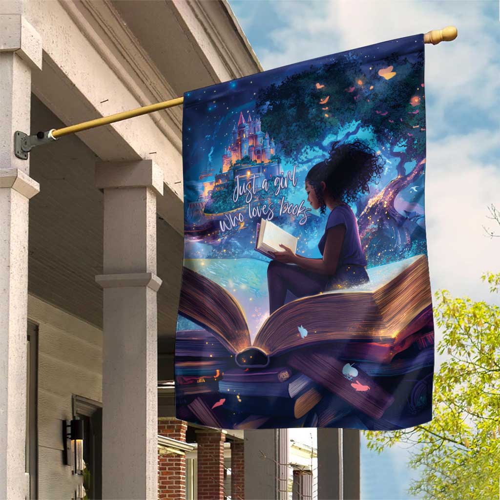 Black Girls Book Lovers Garden Flag Just A Girl Who Loves Books