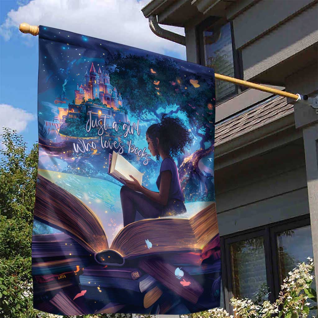Black Girls Book Lovers Garden Flag Just A Girl Who Loves Books