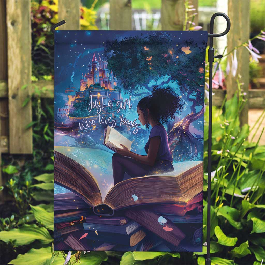 Black Girls Book Lovers Garden Flag Just A Girl Who Loves Books