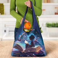 Black Girls Book Lovers Grocery Bag Just A Girl Who Loves Books