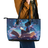 Black Girls Book Lovers Leather Tote Bag Just A Girl Who Loves Books