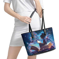 Black Girls Book Lovers Leather Tote Bag Just A Girl Who Loves Books