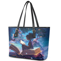 Black Girls Book Lovers Leather Tote Bag Just A Girl Who Loves Books