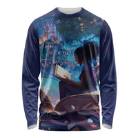 Black Girls Book Lovers Long Sleeve Shirt Just A Girl Who Loves Books