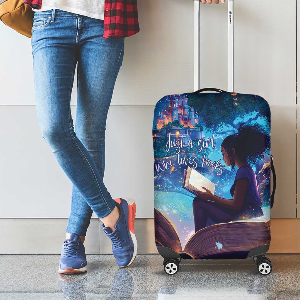 Black Girls Book Lovers Luggage Cover Just A Girl Who Loves Books