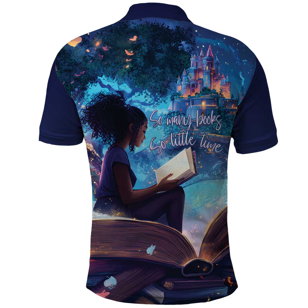 Black Girls Book Lovers Polo Shirt Just A Girl Who Loves Books