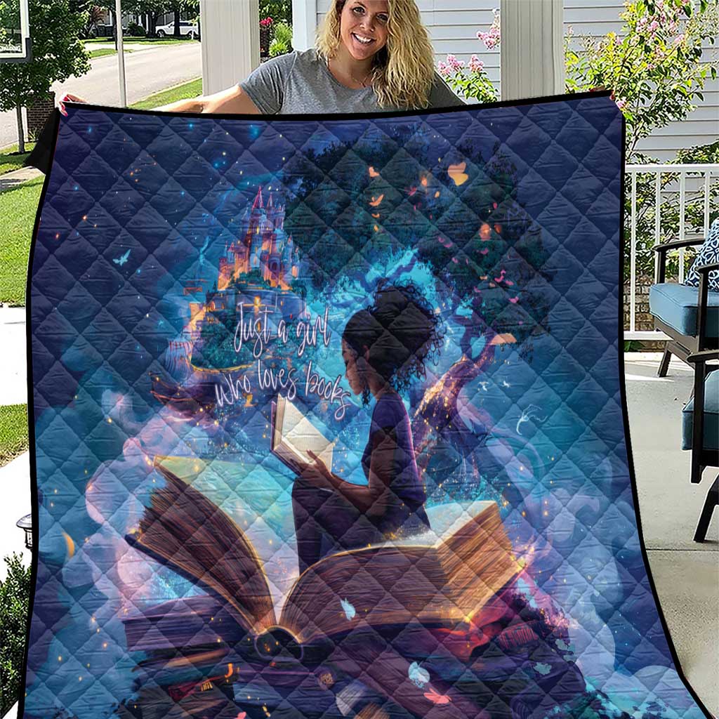 Black Girls Book Lovers Quilt Just A Girl Who Loves Books
