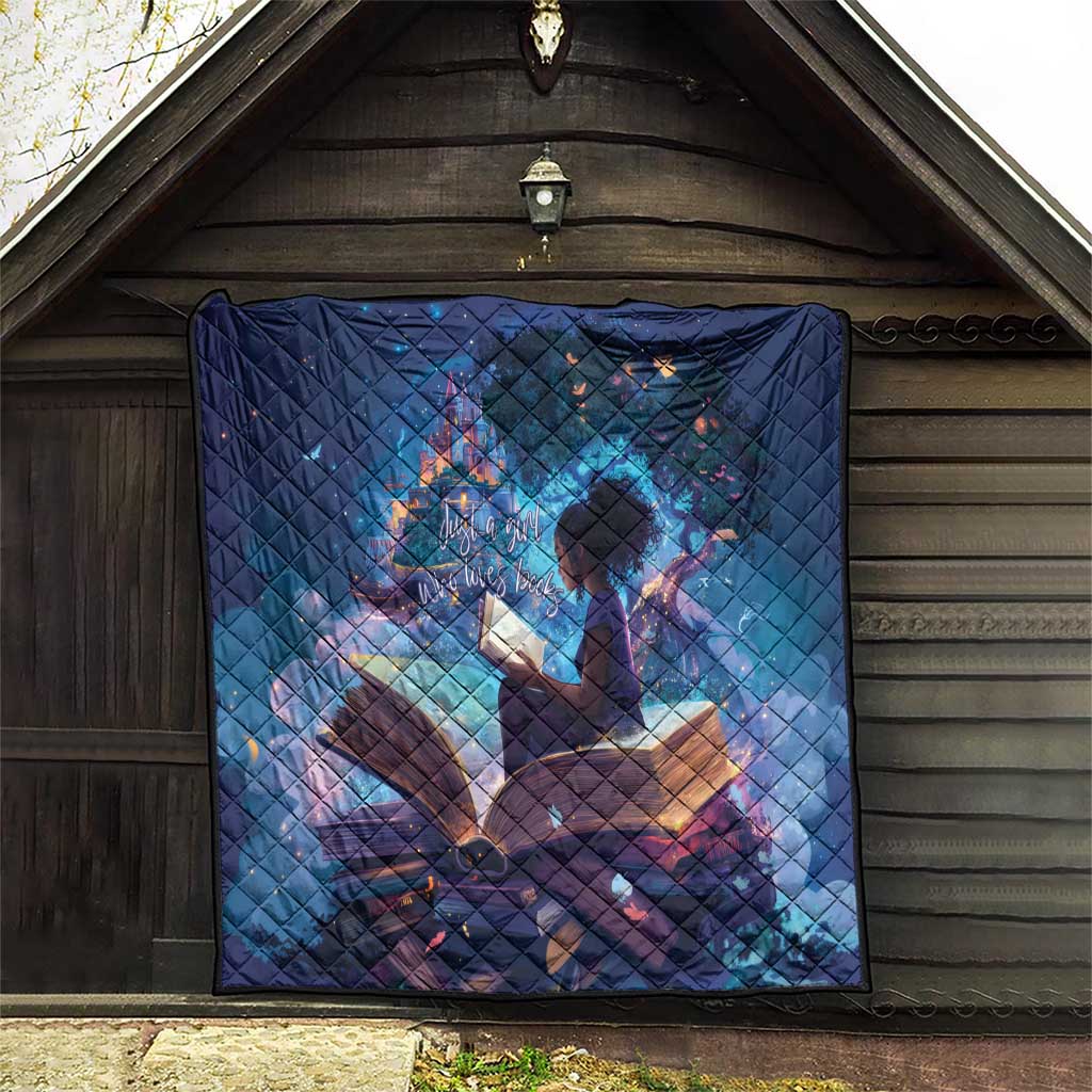 Black Girls Book Lovers Quilt Just A Girl Who Loves Books