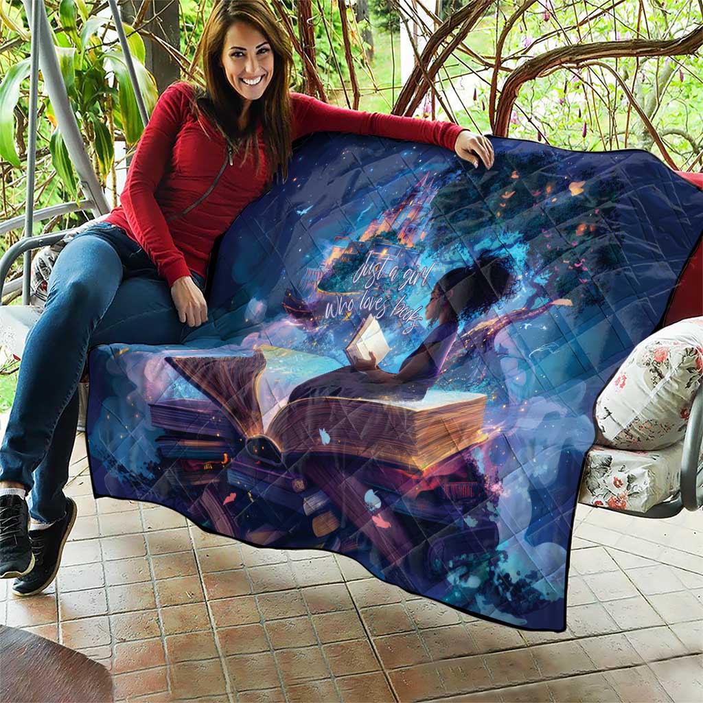 Black Girls Book Lovers Quilt Just A Girl Who Loves Books