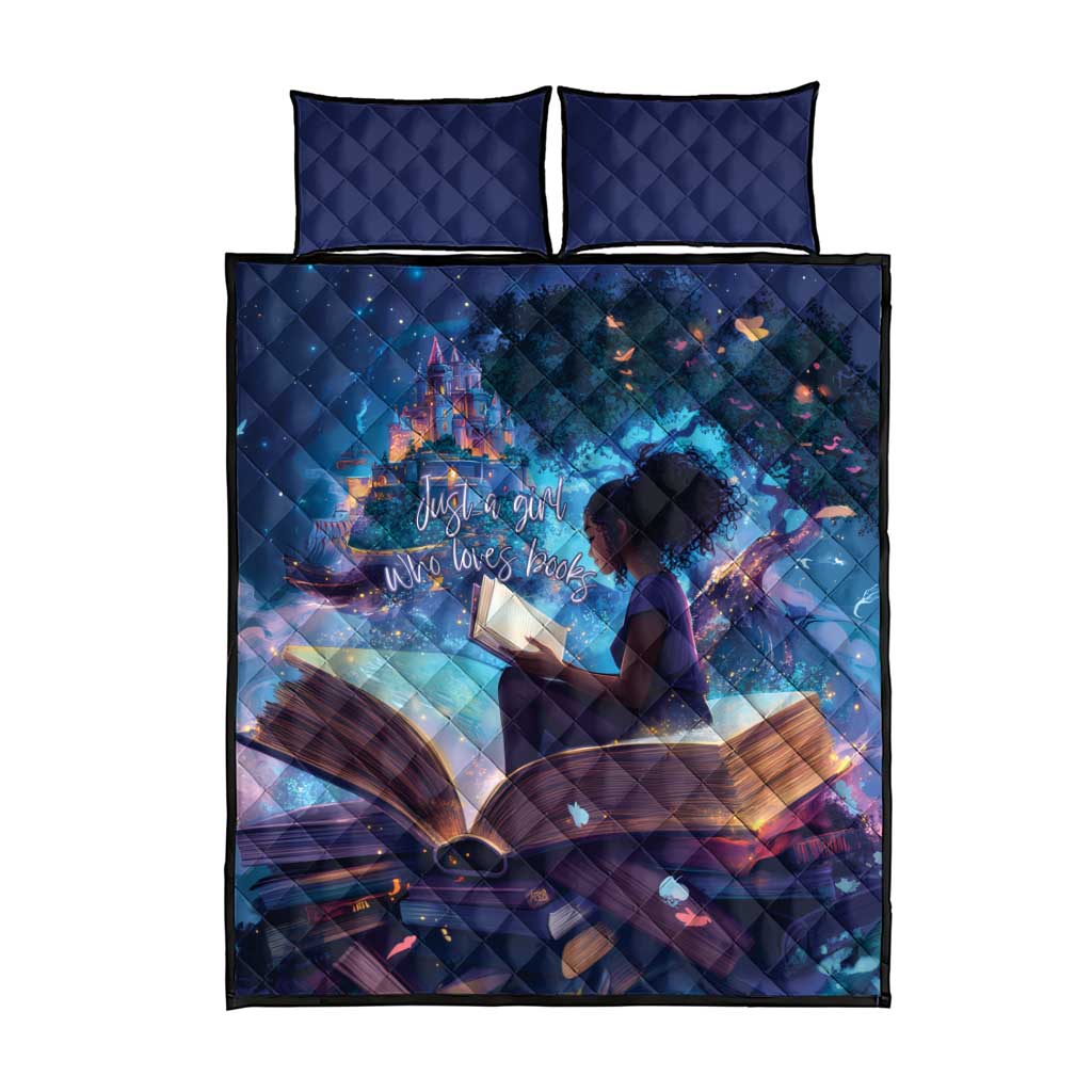 Black Girls Book Lovers Quilt Bed Set Just A Girl Who Loves Books