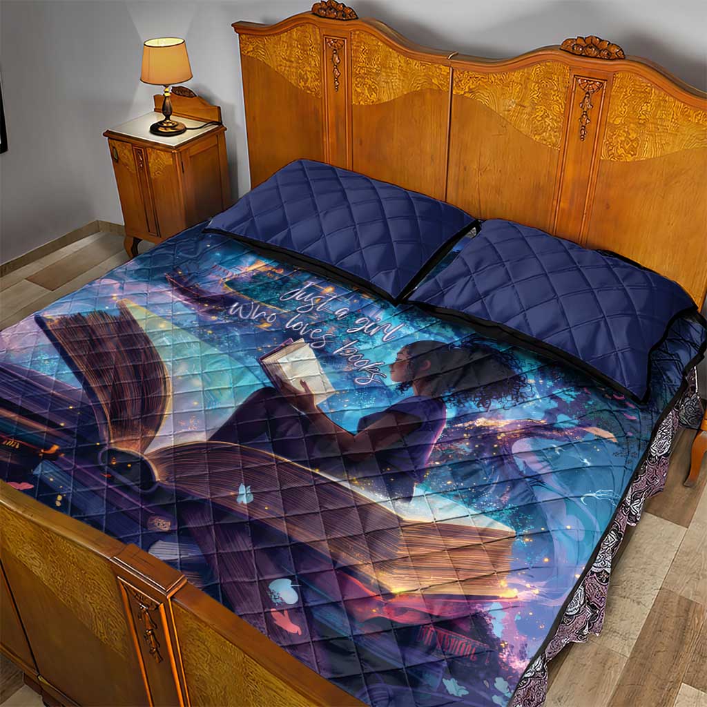 Black Girls Book Lovers Quilt Bed Set Just A Girl Who Loves Books