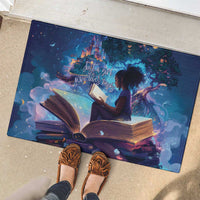 Black Girls Book Lovers Rubber Doormat Just A Girl Who Loves Books