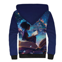 Black Girls Book Lovers Sherpa Hoodie Just A Girl Who Loves Books