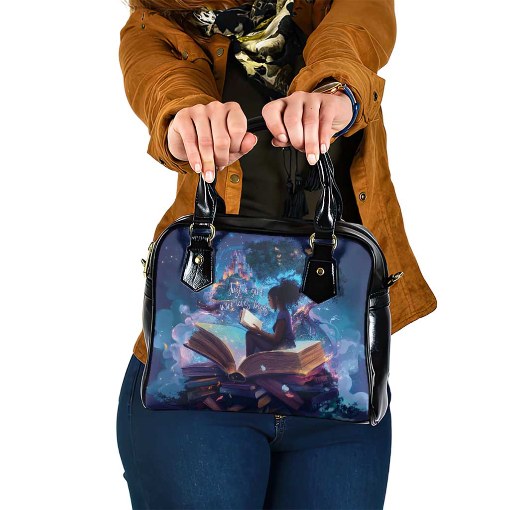 Black Girls Book Lovers Shoulder Handbag Just A Girl Who Loves Books