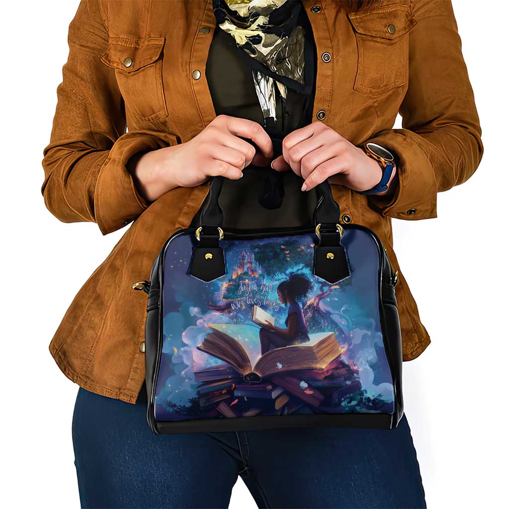 Black Girls Book Lovers Shoulder Handbag Just A Girl Who Loves Books