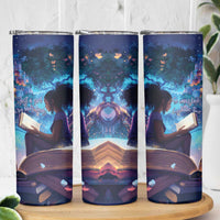 Black Girls Book Lovers Skinny Tumbler Just A Girl Who Loves Books