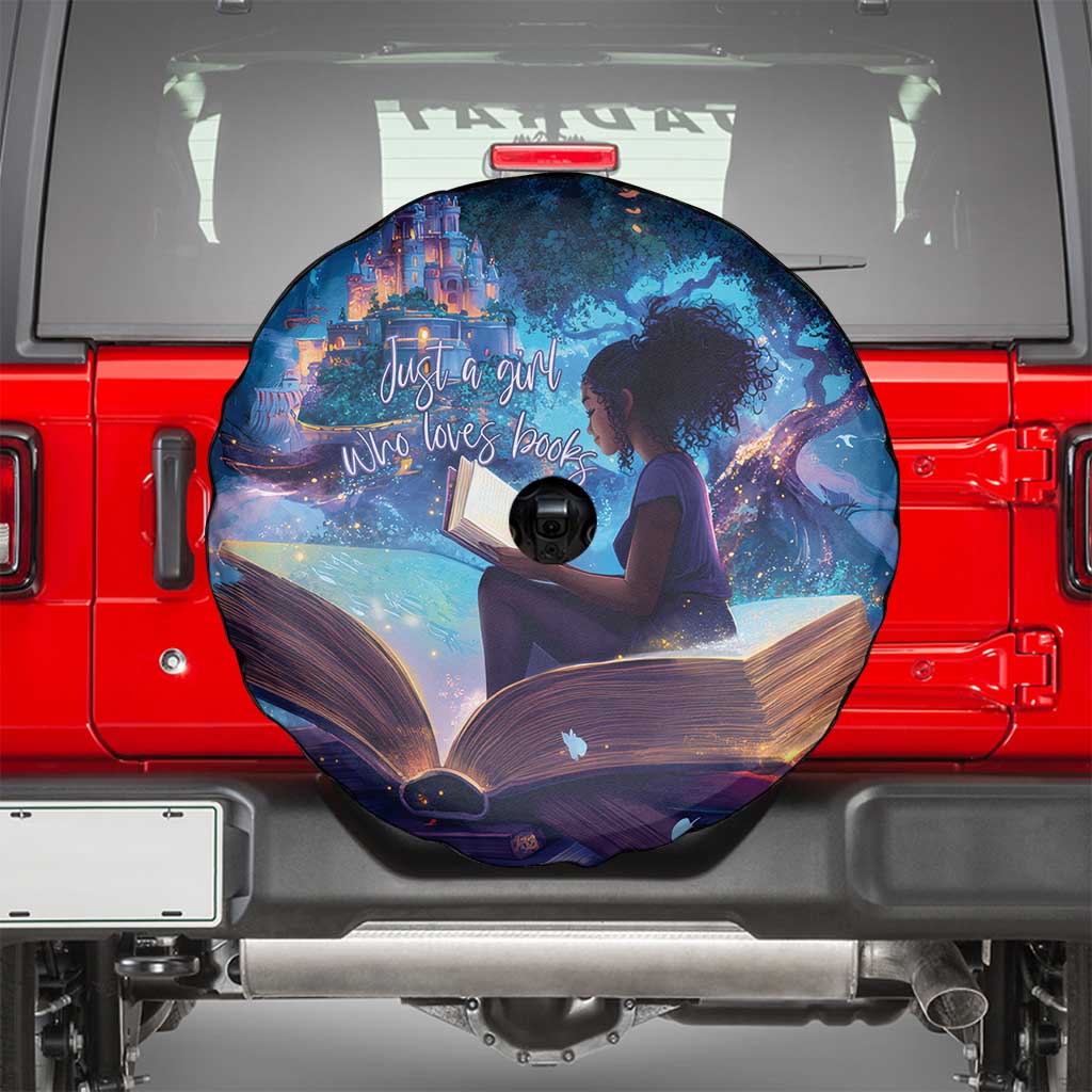 Black Girls Book Lovers Spare Tire Cover Just A Girl Who Loves Books