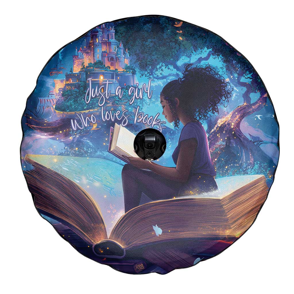 Black Girls Book Lovers Spare Tire Cover Just A Girl Who Loves Books