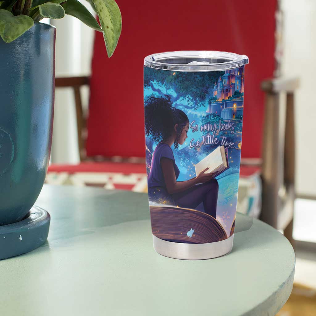 Black Girls Book Lovers Tumbler Cup Just A Girl Who Loves Books