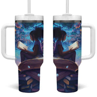 Black Girls Book Lovers Tumbler With Handle Just A Girl Who Loves Books