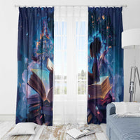Black Girls Book Lovers Window Curtain Just A Girl Who Loves Books