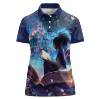 Black Girls Book Lovers Women Polo Shirt Just A Girl Who Loves Books