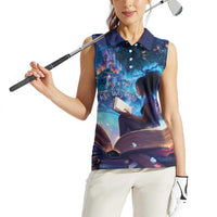Black Girls Book Lovers Women Sleeveless Polo Shirt Just A Girl Who Loves Books