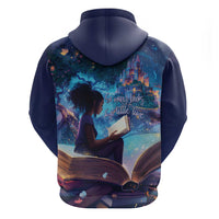 Black Girls Book Lovers Zip Hoodie Just A Girl Who Loves Books