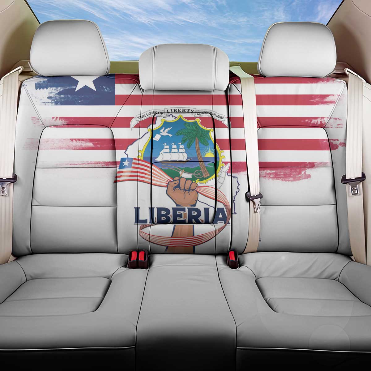 Liberia Flag Day Back Car Seat Cover Our Flag Our Pride