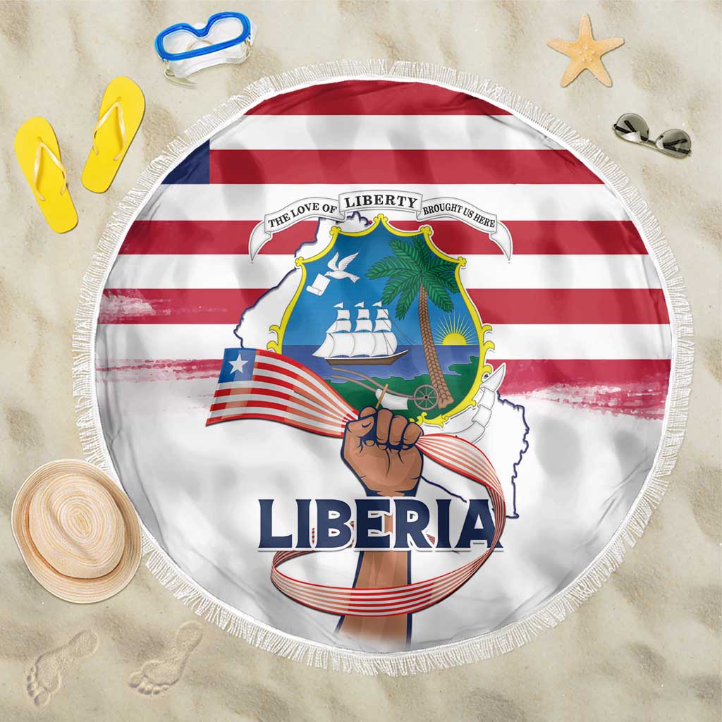 Liberia Flag Day Beach Blanket Our Flag Our Pride