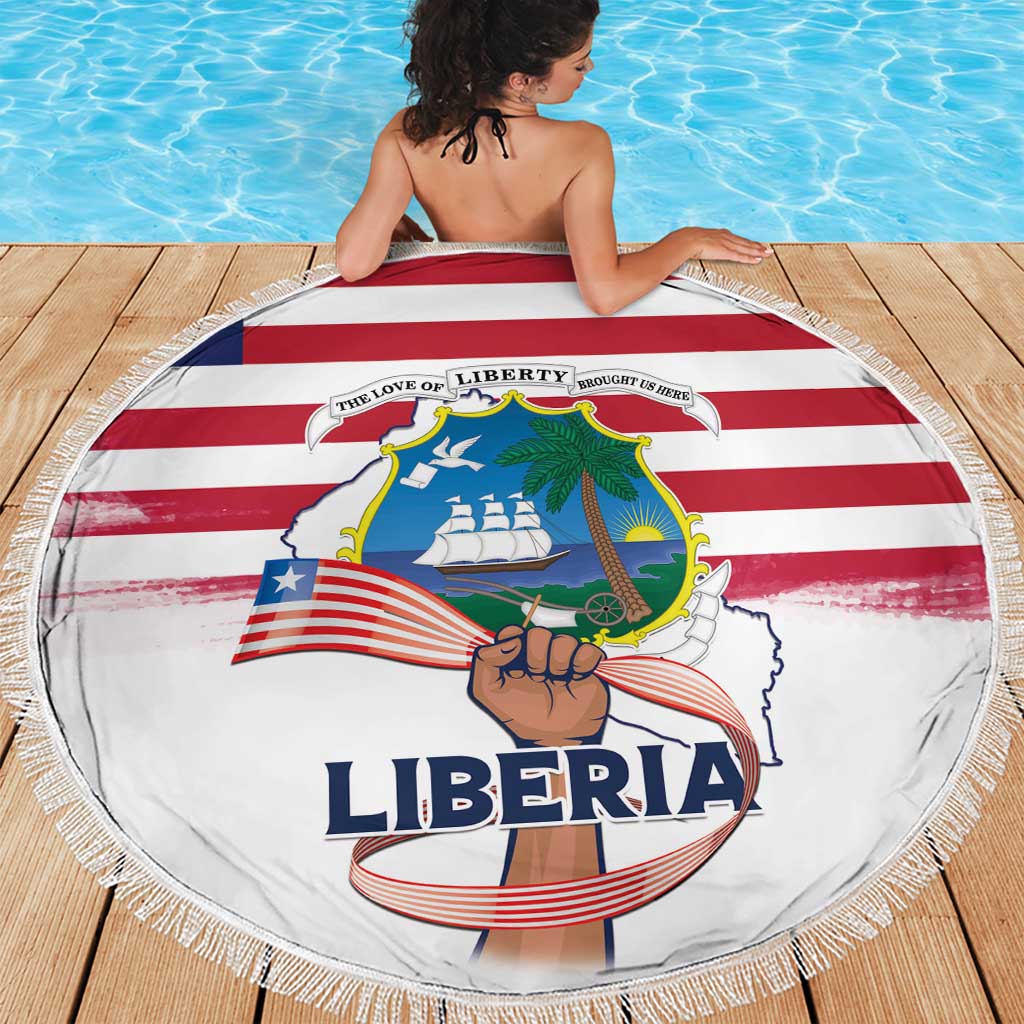 Liberia Flag Day Beach Blanket Our Flag Our Pride