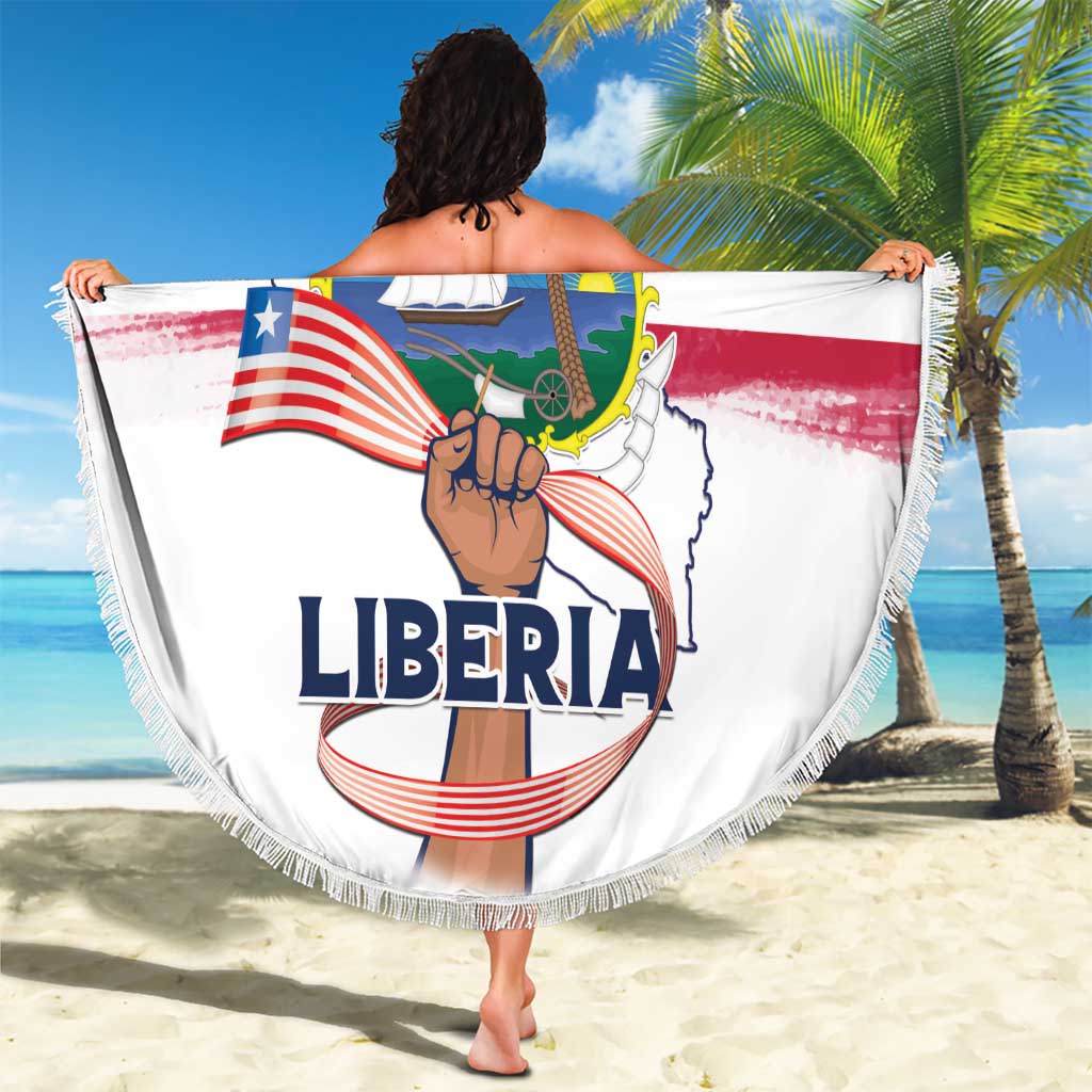 Liberia Flag Day Beach Blanket Our Flag Our Pride