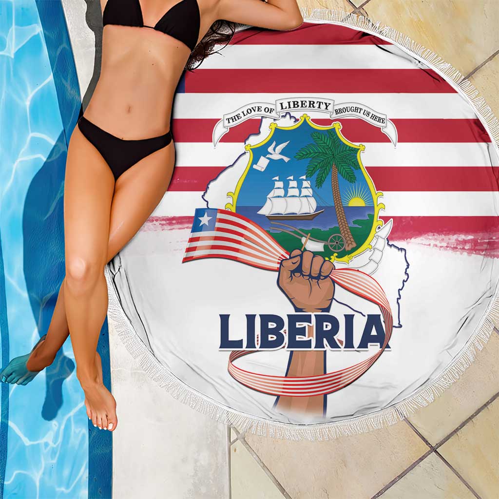 Liberia Flag Day Beach Blanket Our Flag Our Pride