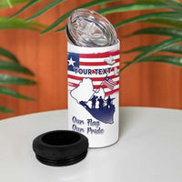Personalised Liberia Flag Day 4 in 1 Can Cooler Tumbler Our Flag Our Pride