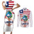Personalised Liberia Flag Day Couples Matching Short Sleeve Bodycon Dress and Long Sleeve Button Shirt Our Flag Our Pride