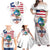 Personalised Liberia Flag Day Family Matching Off Shoulder Maxi Dress and Hawaiian Shirt Our Flag Our Pride