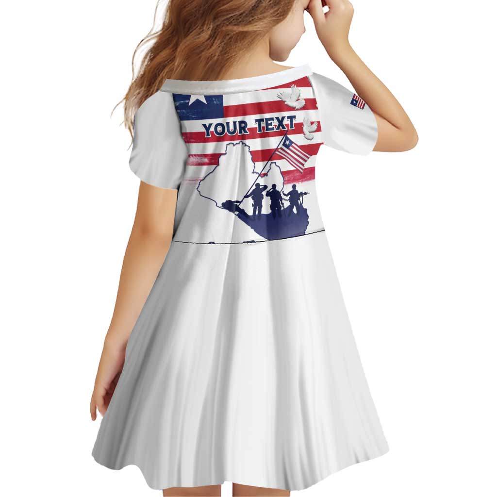 Personalised Liberia Flag Day Family Matching Off Shoulder Short Dress and Hawaiian Shirt Our Flag Our Pride
