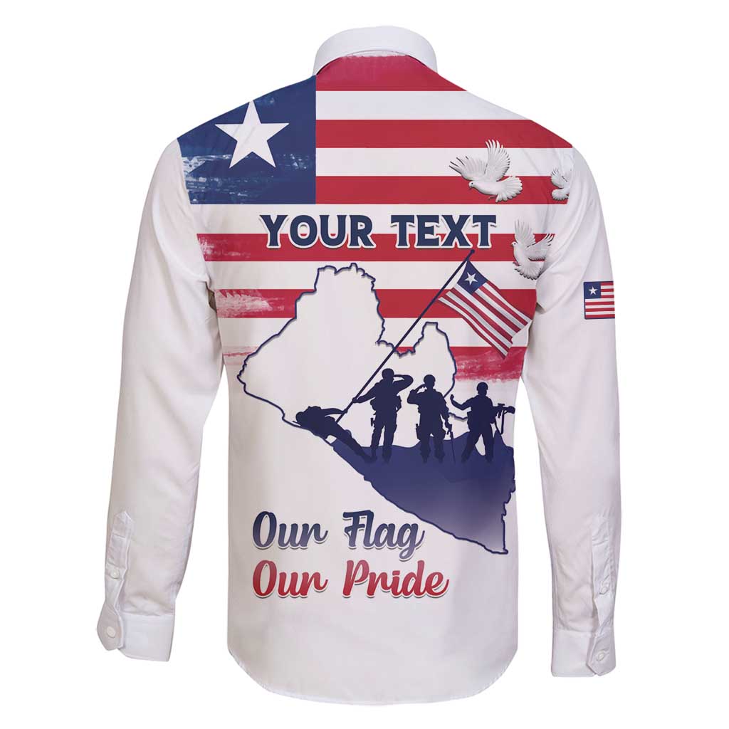 Personalised Liberia Flag Day Family Matching Puletasi and Hawaiian Shirt Our Flag Our Pride