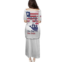 Personalised Liberia Flag Day Family Matching Puletasi and Hawaiian Shirt Our Flag Our Pride