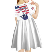Personalised Liberia Flag Day Kid Short Sleeve Dress Our Flag Our Pride