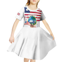 Personalised Liberia Flag Day Kid Short Sleeve Dress Our Flag Our Pride