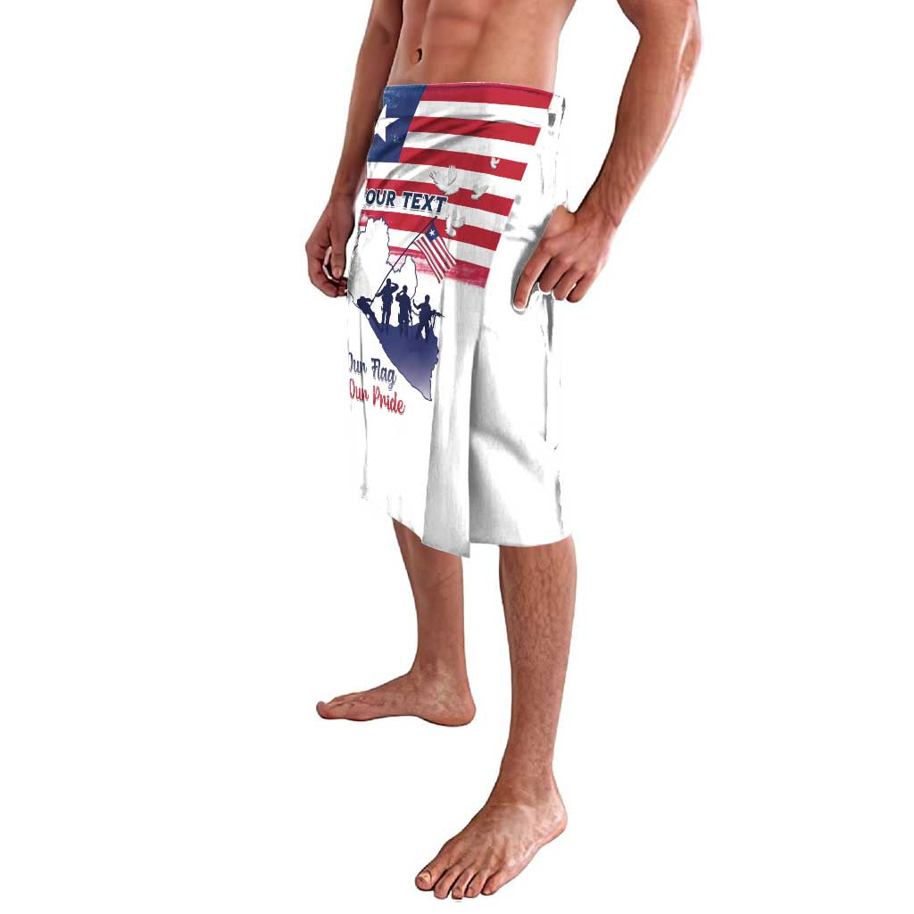 Personalised Liberia Flag Day Lavalava Our Flag Our Pride