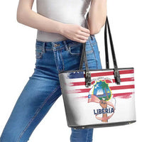 Liberia Flag Day Leather Tote Bag Our Flag Our Pride