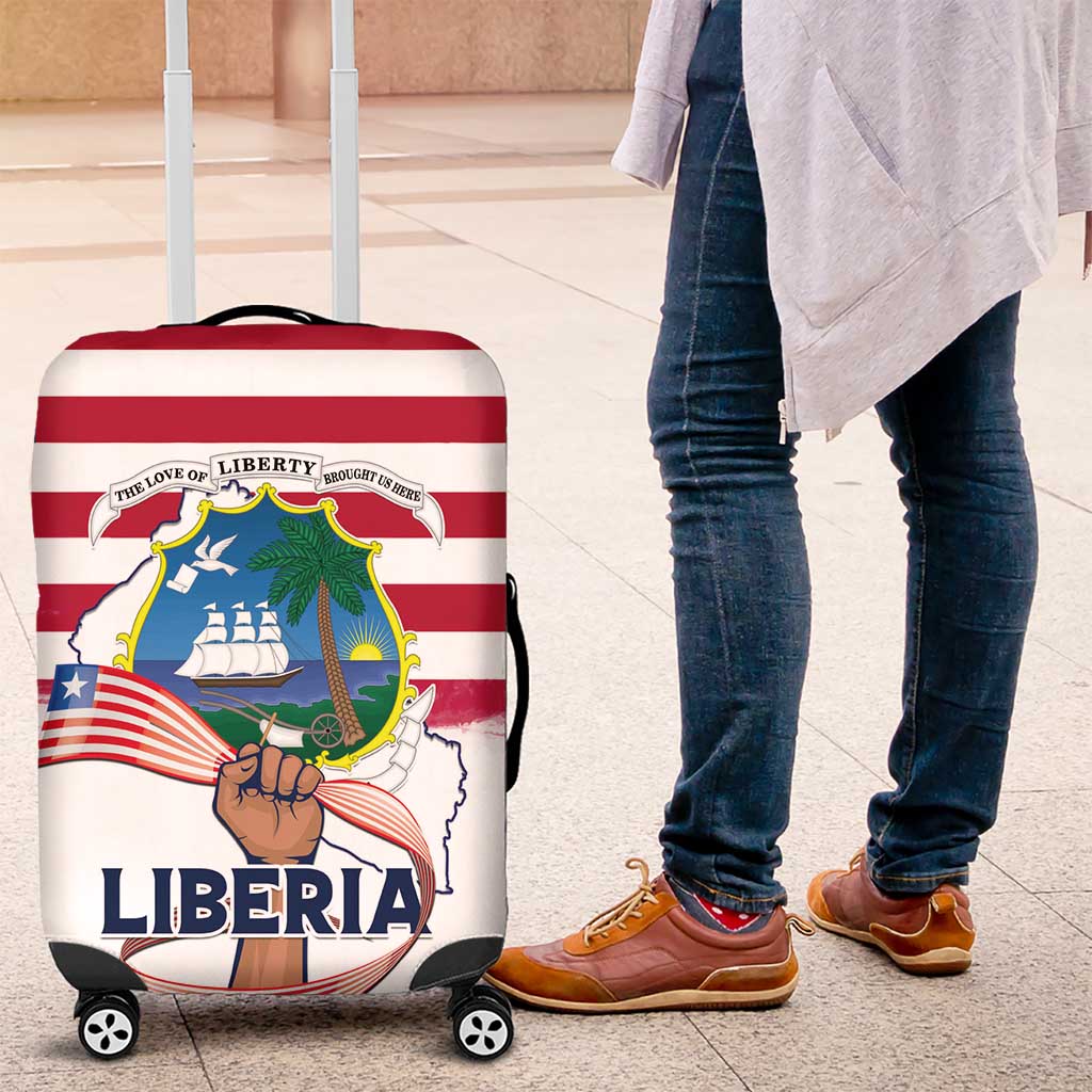 Liberia Flag Day Luggage Cover Our Flag Our Pride