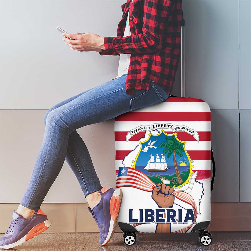 Liberia Flag Day Luggage Cover Our Flag Our Pride