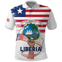 Personalised Liberia Flag Day Polo Shirt Our Flag Our Pride