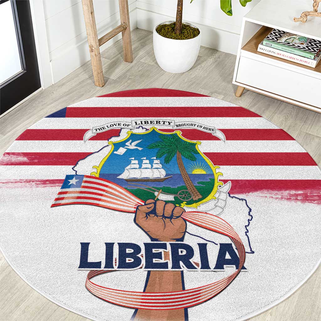 Liberia Flag Day Round Carpet Our Flag Our Pride