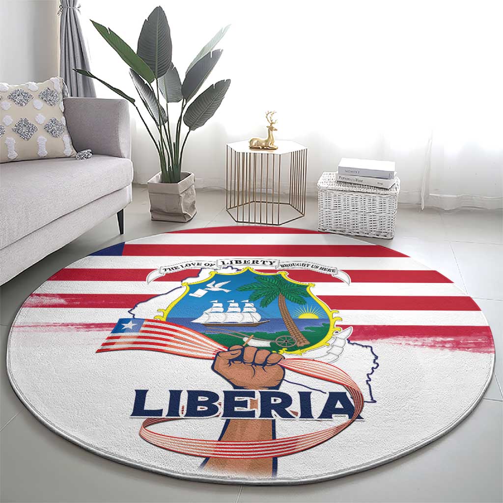 Liberia Flag Day Round Carpet Our Flag Our Pride
