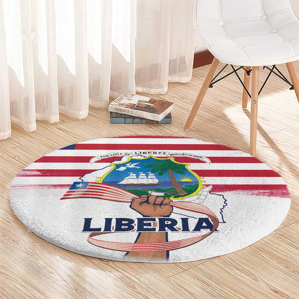 Liberia Flag Day Round Carpet Our Flag Our Pride